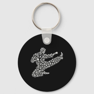 Karate Fighter And Kung Fu Key Ring