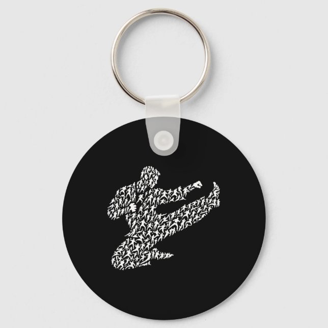 Karate Fighter And Kung Fu  Key Ring (Front)