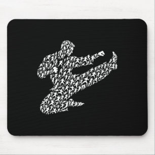 Karate Fighter And Kung Fu  Mouse Pad