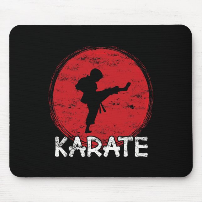 Karate Fighter Boy - Japan - Child Does Karate Kic Mouse Pad (Front)