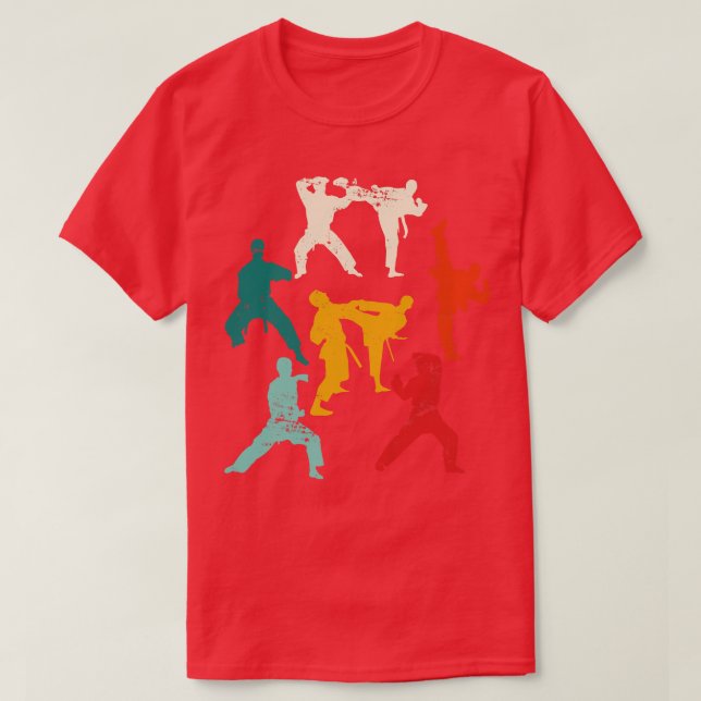 Karate Fighter Retro Karate T-Shirt (Design Front)