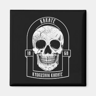 Karate Fighter Skeleton Japan Martial Arts  Magnet