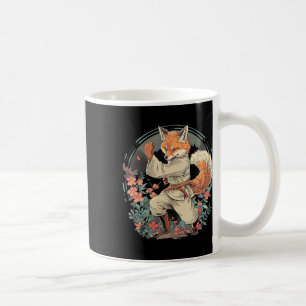 Karate Fox Motif Taekwondo Jiu-jitsu Mma Kickboxin Coffee Mug