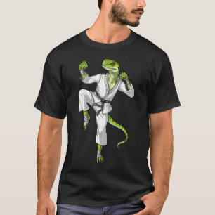 Karate Gecko Lizard T-Shirt