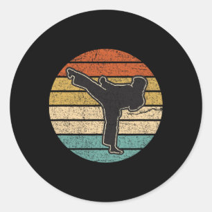 Karate Gift Martial Arts Classic Round Sticker