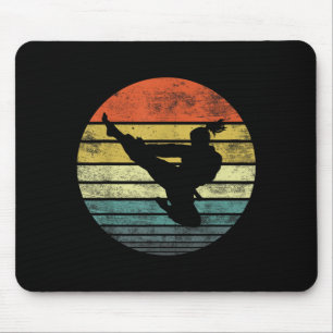 Karate Gifts Funny Taekwondo Coach Retro Vintage Mouse Pad
