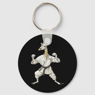 Karate Giraffe Motif Taekwondo Jiu-Jitsu Mma Key Ring