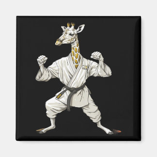Karate Giraffe Motif Taekwondo Jiu-Jitsu Mma Magnet