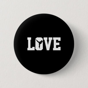 Karate Girl 5 6 Cm Round Badge