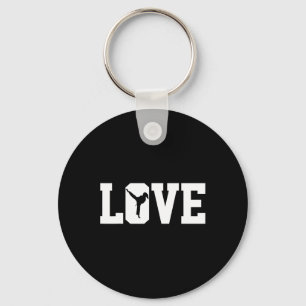 Karate Girl 5 Key Ring