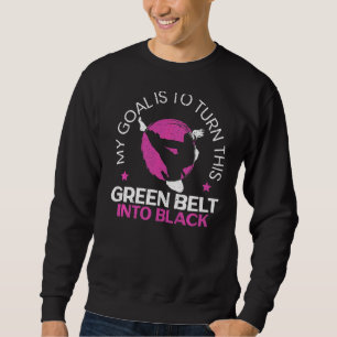 Karate Girl Black Belt Sweatshirt