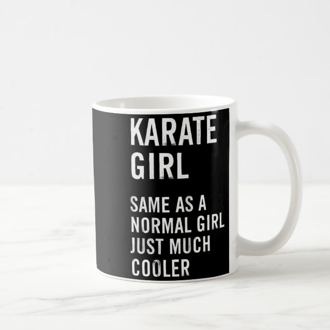 Karate Girl Definition Funny Coffee Mug (Right)