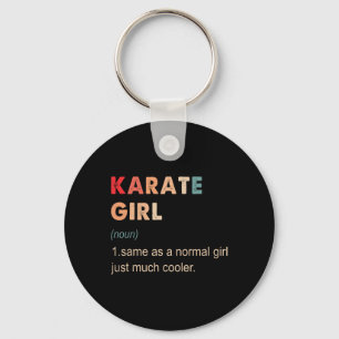 Karate Girl Definition Funny Karate Lover Gift For Key Ring