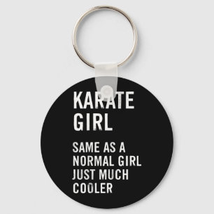 Karate Girl Definition Funny Key Ring