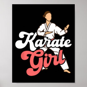 Karate Girl Fighter Self Defence Karateka Poster