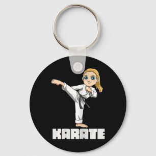 Karate Girl - Japanese Martial Arts Kid Key Ring