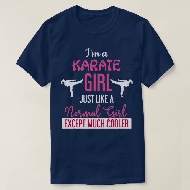 Karate Girl Karate T-Shirt (Design Front)