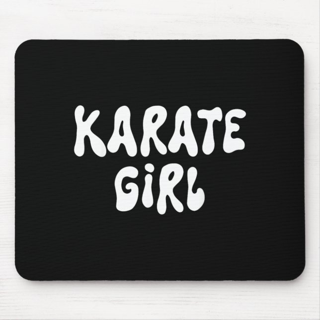 Karate Girl Mouse Pad (Front)