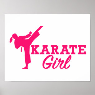 Karate girl poster