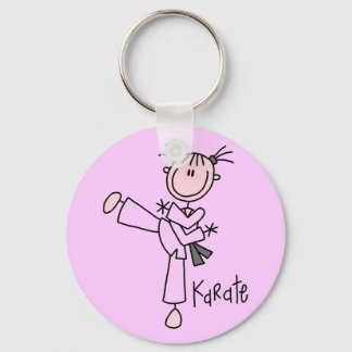 Karate Girl Tshirts and Gifts Key Ring