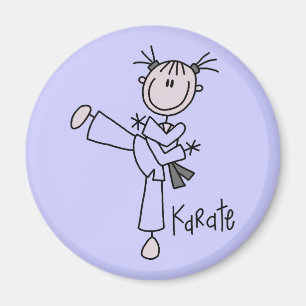 Karate Girl Tshirts and Gifts Magnet