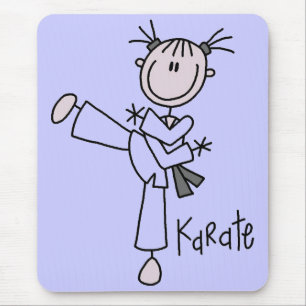 Karate Girl Tshirts and Gifts Mouse Pad
