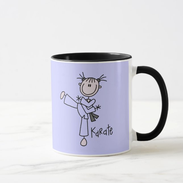 Karate Girl Tshirts and Gifts Mug (Right)