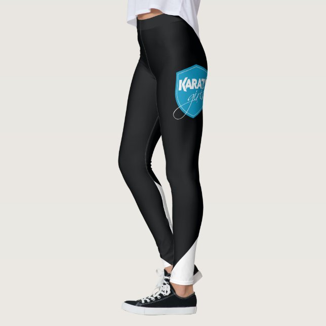 Karate Girls - Leggings Black (Left)