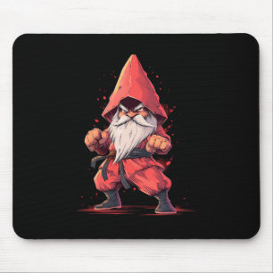 Karate Gnome Taekwondo Martial Arts Fighter Mouse Pad