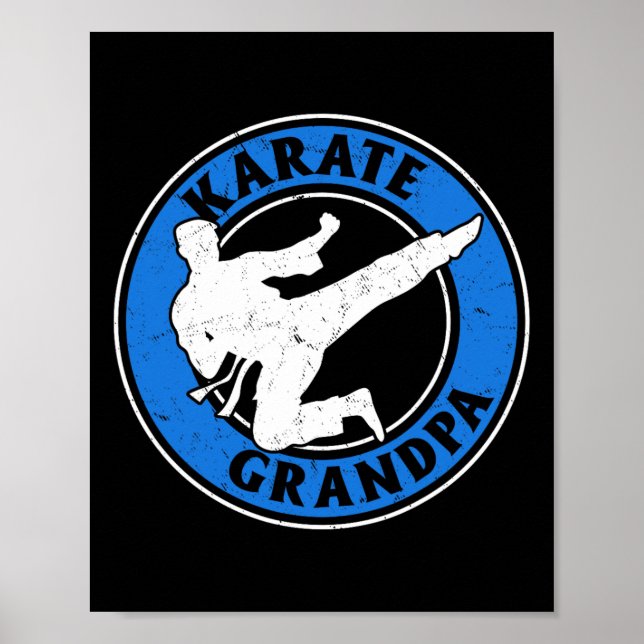Karate Grandpa Karate Fighting Grandpa Karate Figh Poster (Front)