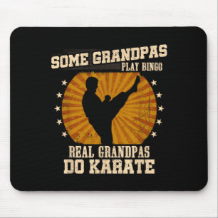Karate Grandpa Shirt - Real Grandpas Do Karate Mouse Pad