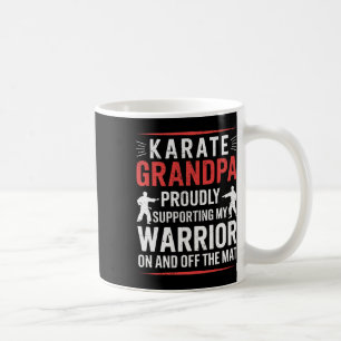 Karate Grandpa Supporting My Warrior Karate Grandf Coffee Mug