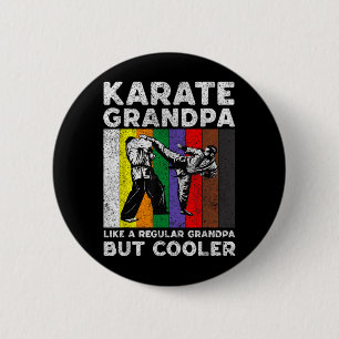 Karate Grandpa Vintage Taekwondo Karate 6 Cm Round Badge