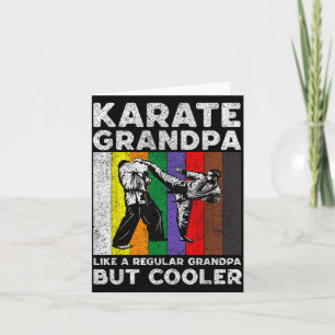 Karate Grandpa Vintage Taekwondo Karate Card