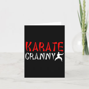 Karate Granny Proud Karate Granny Grandma 1  Card