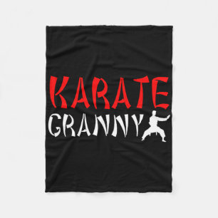 Karate Granny Proud Karate Granny Grandma 1 Fleece Blanket