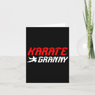 Karate Granny Proud Karate Granny Grandma  Card