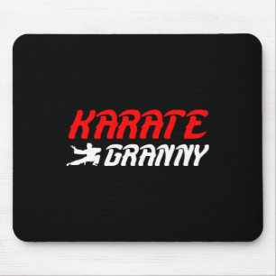 Karate Granny Proud Karate Granny Grandma Mouse Pad