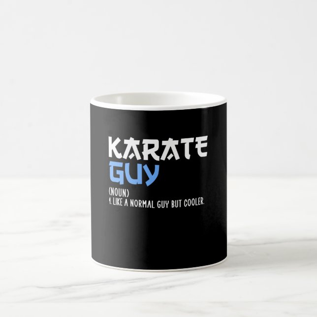karate guy coffee mug (Center)
