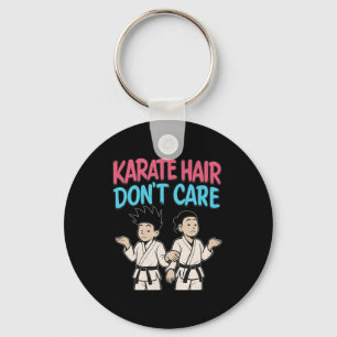 Karate Hair Don't Care Martial Arts Graffiti Key Ring
