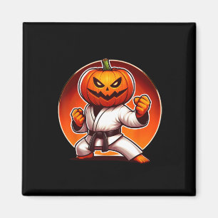 Karate Halloween Pumpkin Case  Magnet