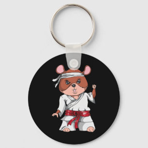 Karate Hamster Kickboxing Martial Art Jiu Jitsu Fa Key Ring