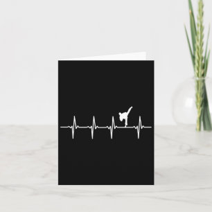 Karate Heartbeat For Martial Artists Card