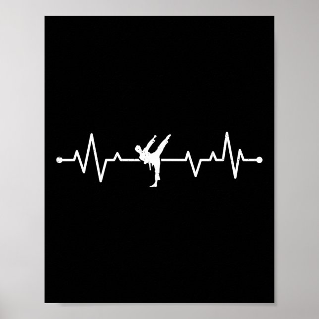 Karate Heartbeat Karate Fighter Karate  Poster (Front)