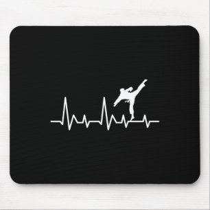 Karate Heartbeat - Martial Arts Coach Karateka Tae Mouse Pad
