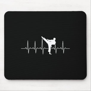 Karate Heartbeat Martial Arts Instructor Taekwondo Mouse Pad