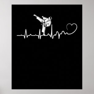 Karate Heartbeat - Perfect Martial Arts Karate Poster