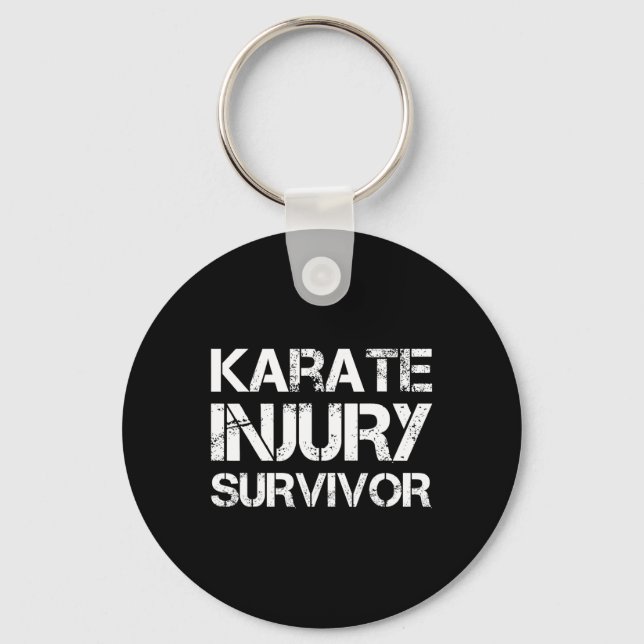 Karate Injury Survivor  Key Ring (Front)