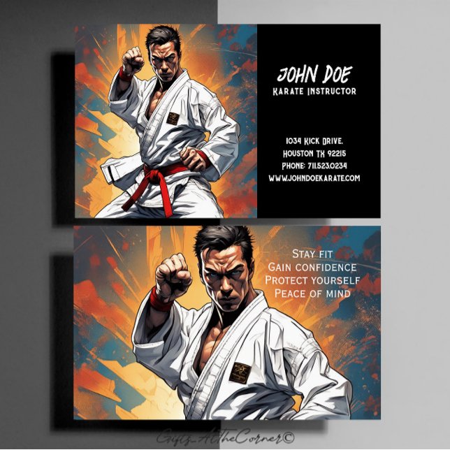 Karate Instructor Business Card (Creator Uploaded)