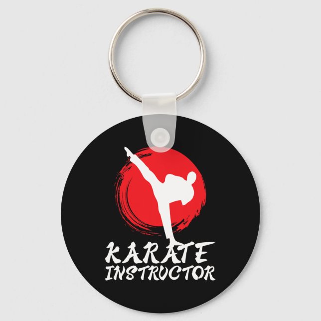 Karate Instructor Karate Teacher Karate Instructor Key Ring (Front)